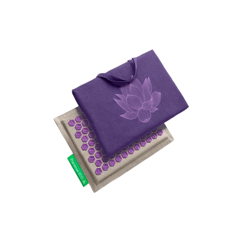 Zestaw Pranamat (Pranamat Mini + Torba) XL Naturalny & Lawendowy